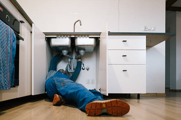 Professional Drain Cleaning technician working in New Richmond, OH